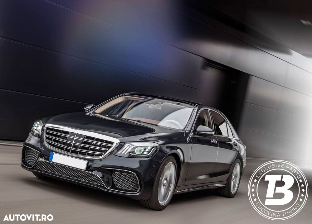 Pachet Exterior compatibil cu Mercedes S Class W222 S63 Design - 17