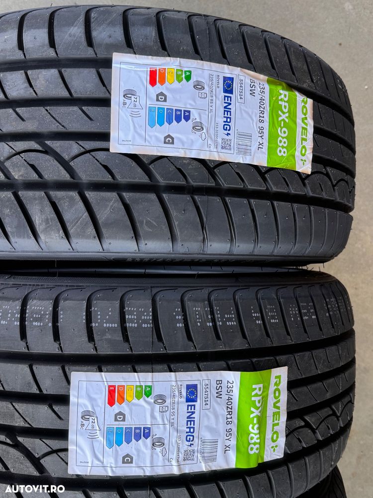 Vând anvelope 235/40/18 Rovelo de vară noi - 2