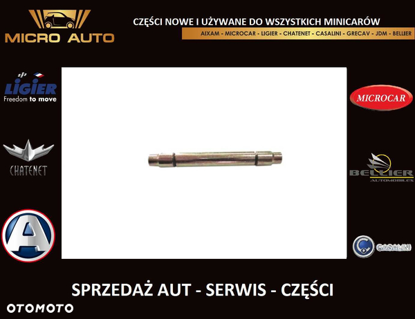 Sworzeń bolec hamulca Aixam Microcar Ligier Grecav Bellier JDM 533