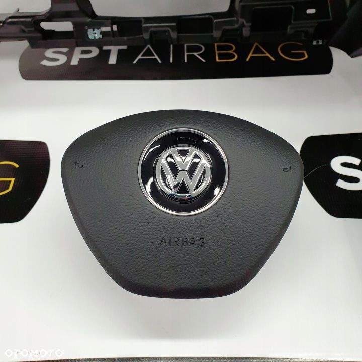 VW GOLF VII 7 DESKA ROZDZIELCZA KONSOLA KOKPIT PULPIT PODUSZKI AIRBAG AIR BAG PASY KIT SET - 5