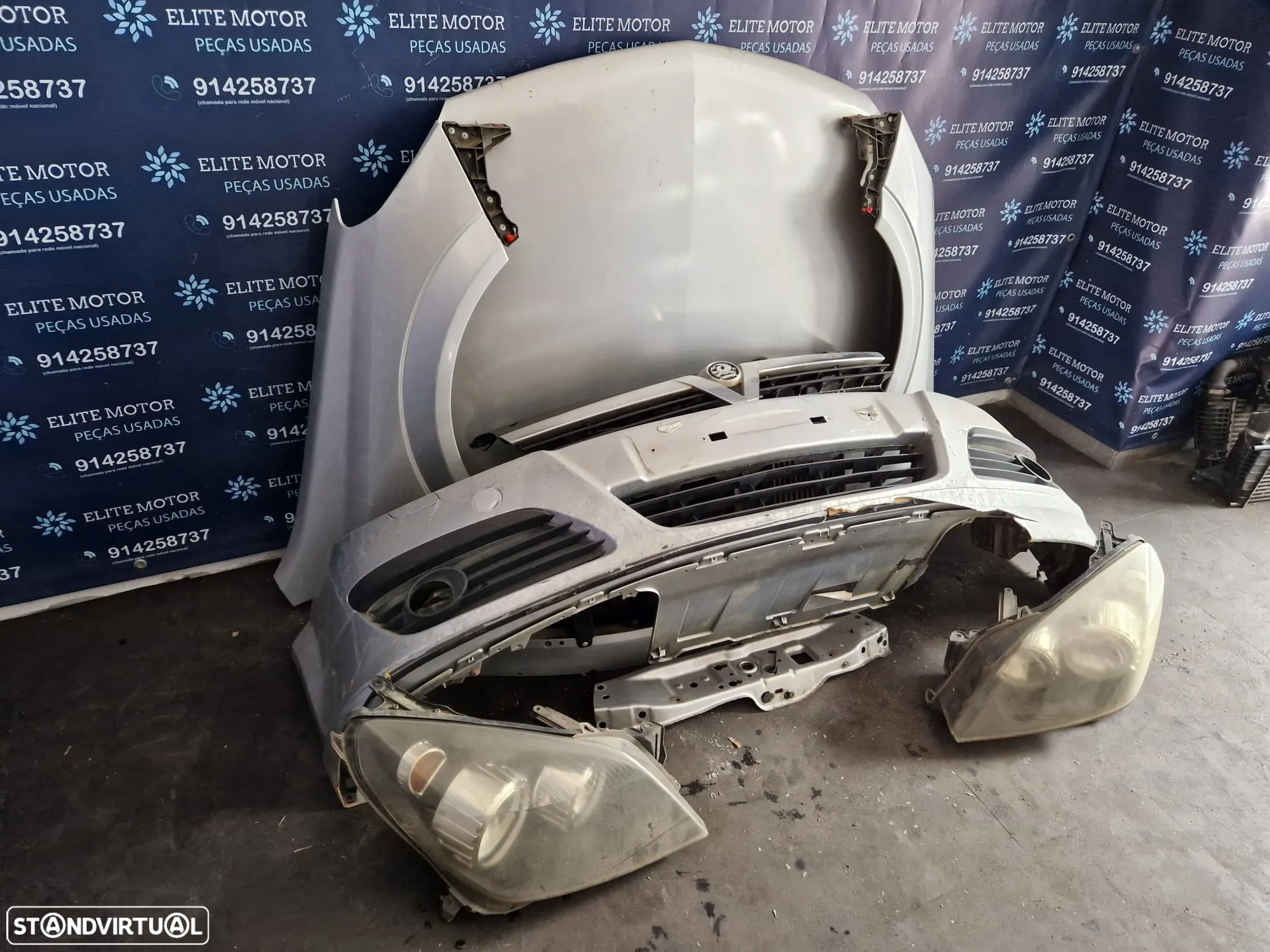 Frente completa usada OPEL ASTRA H CDTI capot parachoques guardalamas oticas - 2