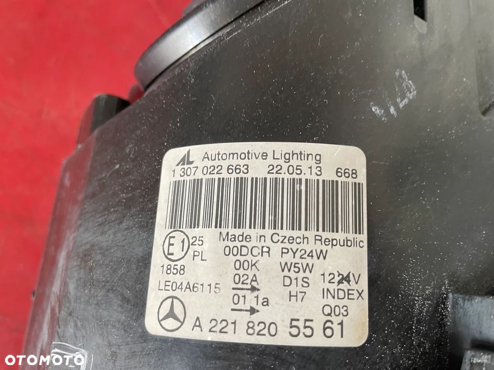 MERCEDES S KLASA W221  LAMPA PRZEDNIA LEWA XENON A2218205561 - 5