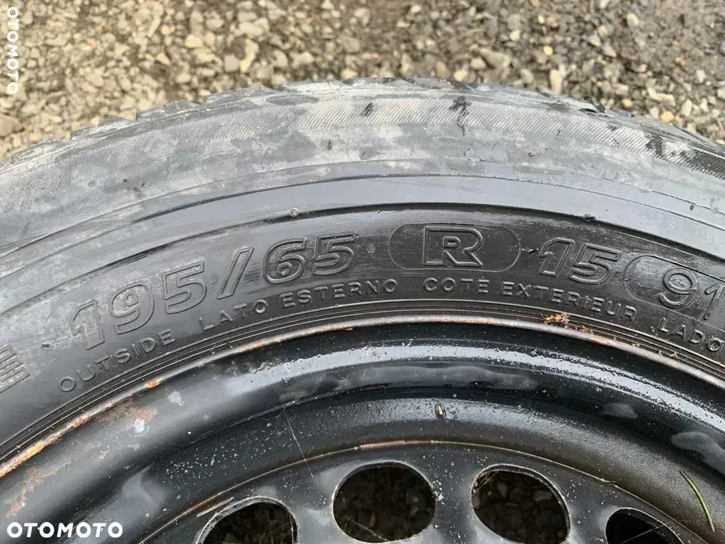 VW KOŁO ZAPASOWE 15 6J ET37 5x112 FELGA STALOWA 3B0601027D OPONA MICHELIN PRIMACY 3 195/65/R15 VW AUDI SEAT SKODA PASSAT B5 A4 B5 - 3