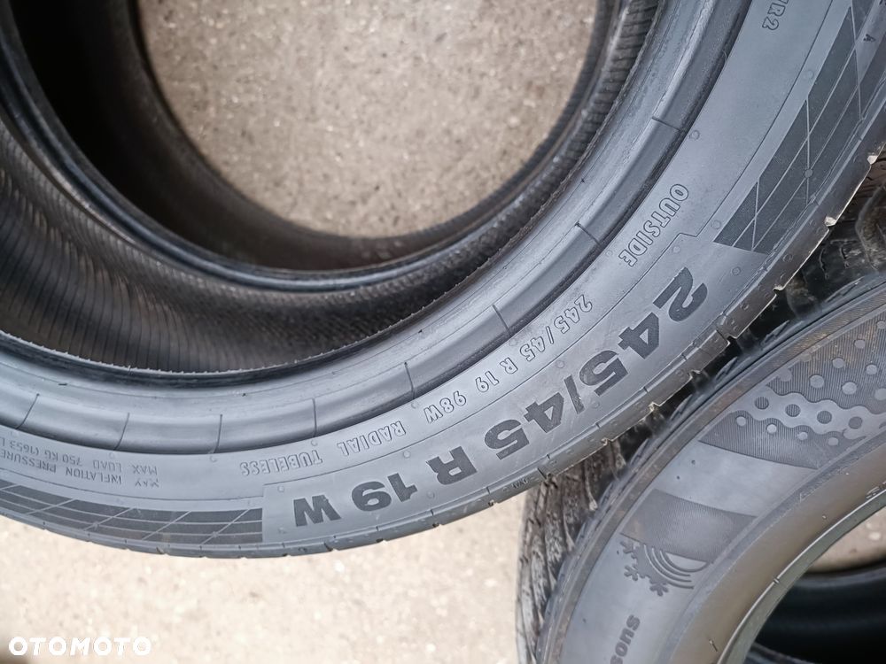 245/45R19 98W 102Y XL Opony Letnie Lato Continental ContiSportContact 5 MO-V 4,5-5mm  Legnica ALU-RAD 245/45 - 3