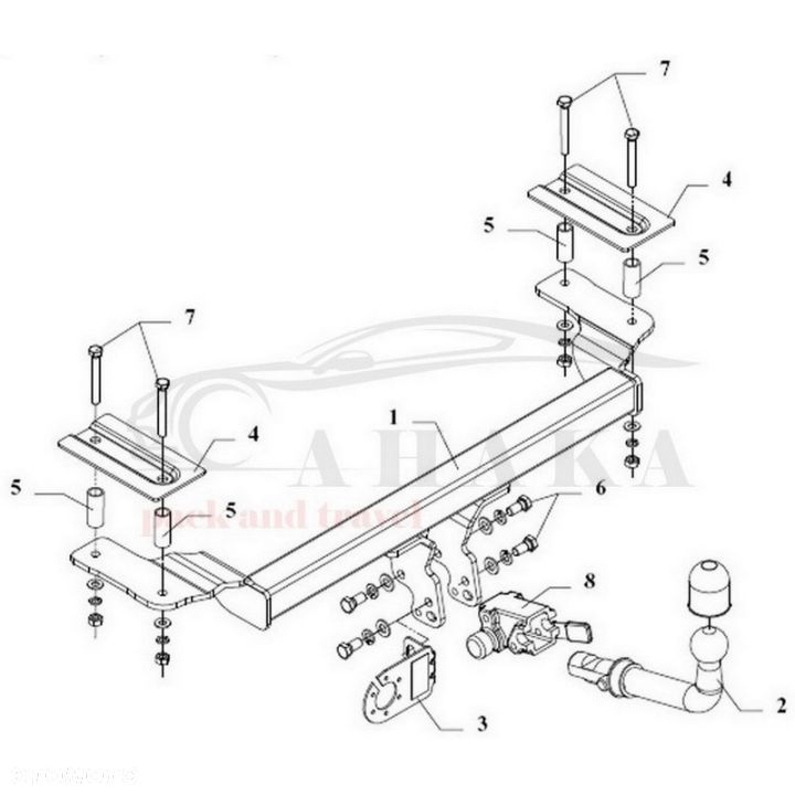 Hak Holowniczy Automat Do Ford Fiesta Hatchback 1996-2002 - 3