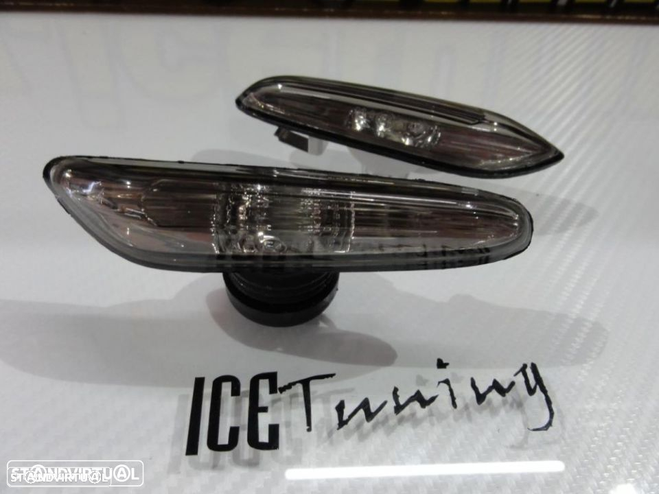 Piscas, Farolins Laterais + lâmpadas cromadas para BMW E81, E82, E84, E87, E88, E46 +01, E60, E61 E90 E91 E92 E93 escurecidos ou em cristal - 4