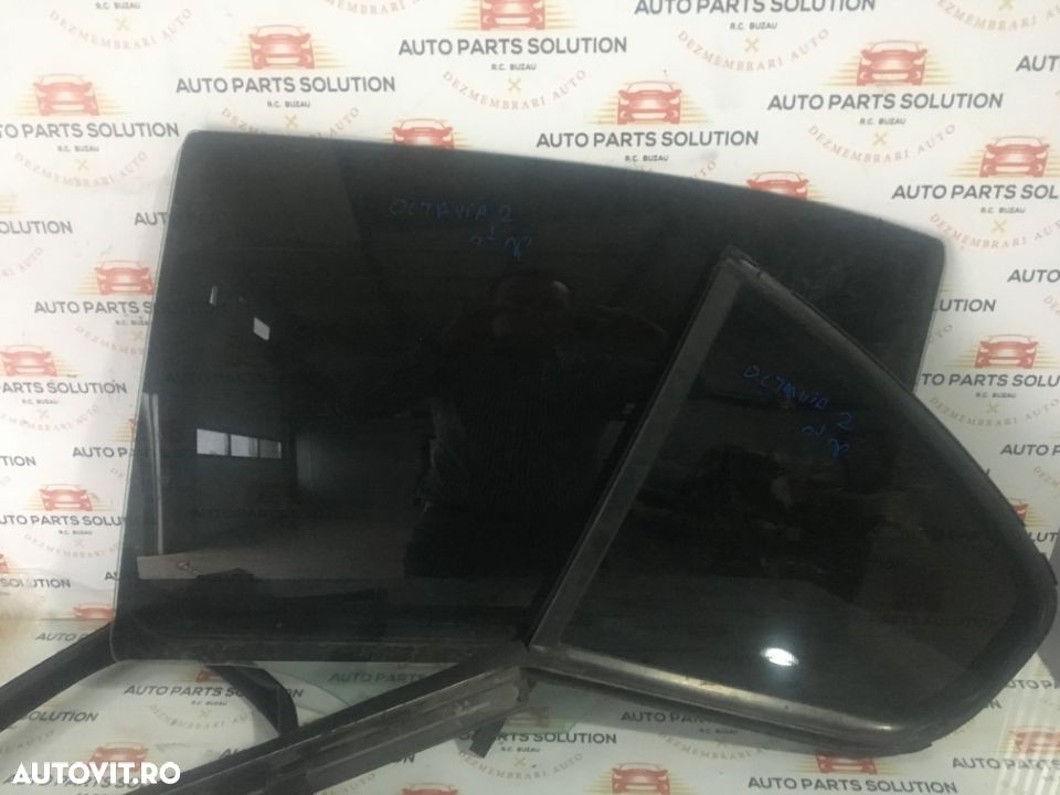 geam usa stanga spate Skoda Octavia 2,an fabr 2011 - 1