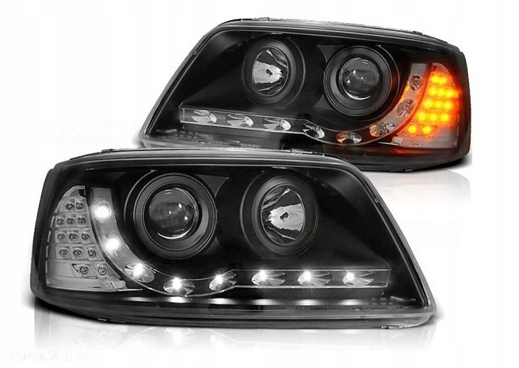 Reflektor Lampy kpl Day line light LED Tuning VW Transporter T5 7h - 2