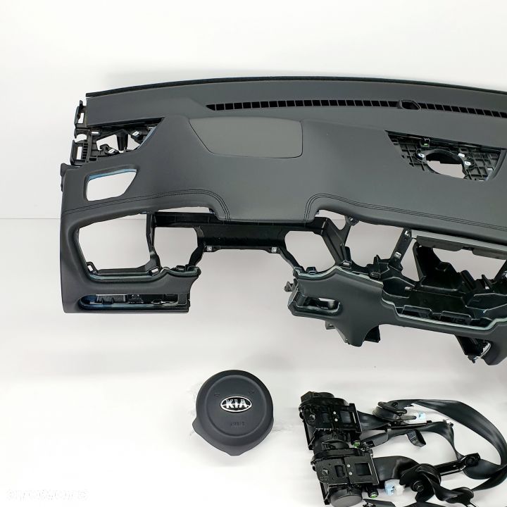 KIA CEED 3 III DESKA ROZDZIELCZA KONSOLA KOKPIT PULPIT PODUSZKI AIRBAG AIR BAG PASY KIT SET - 2