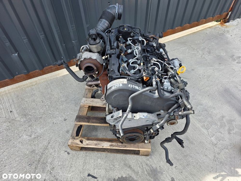 SILNIK KOMPLETNY AUDI VW SEAT SKODA 2.0 TDI CFF CFFB 137882 KM ORYGINAŁ ! - 1