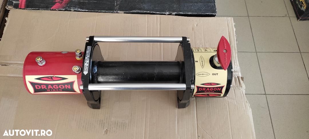 troliu electric dezechipat DRAGON WINCH DWM13000HD (trage 5897kg) la 24V - 1