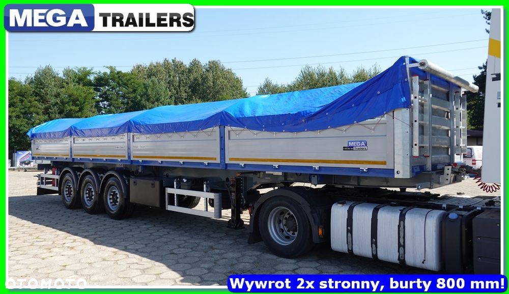 Inny Platforma / Wywrotka 2 strona, 12,60 m, burta 800 mm! - 15