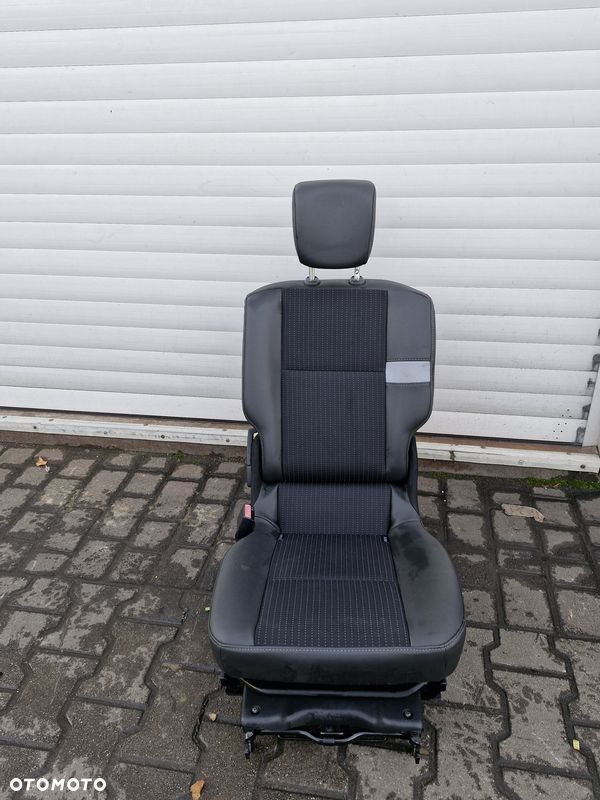renault scenic iii 3 fotel lewy tył tylny kanapy półskóra - 1