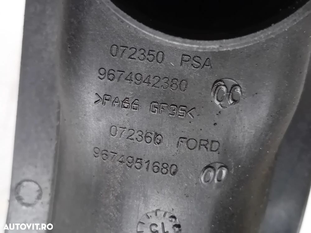 Tubulatura Intercooler Senzor Presiune Gaze Ford Ecosport 1.5 Tdci 2012-2019 Motor XVJD 9674942380 - 5