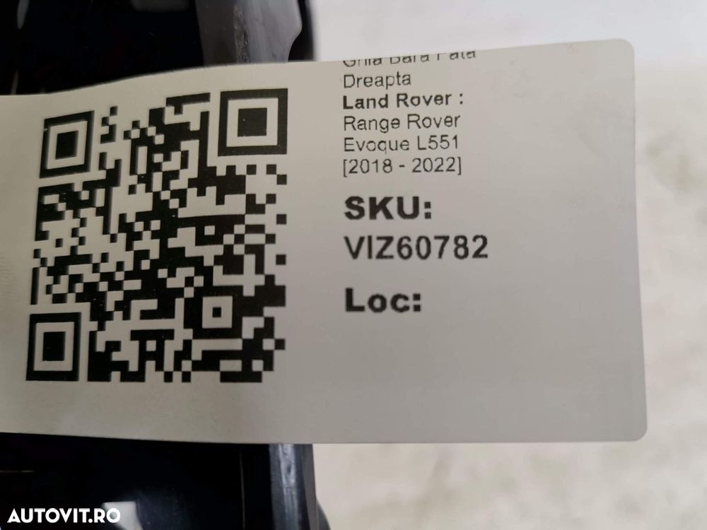 Grila Bara Fata Dreapta Land Rover  Range Rover Evoque L551 2018 2019 - 8