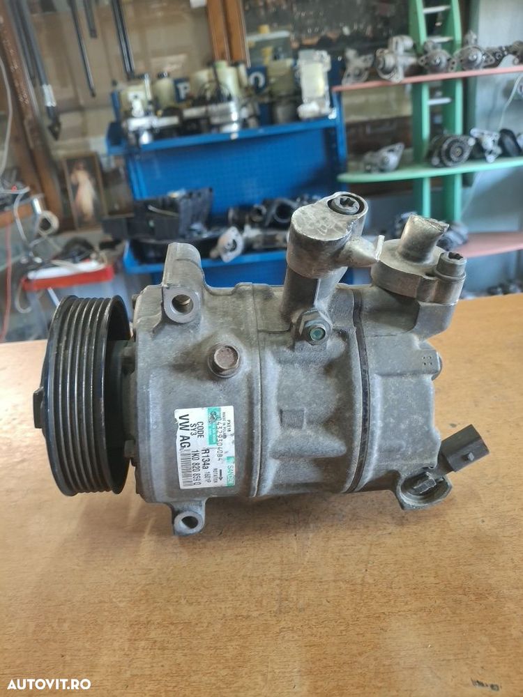 Compresor aer condiționat Vw Golf 5 Leon Audi A3 8p 1.9 tdi BMM BLS - 1