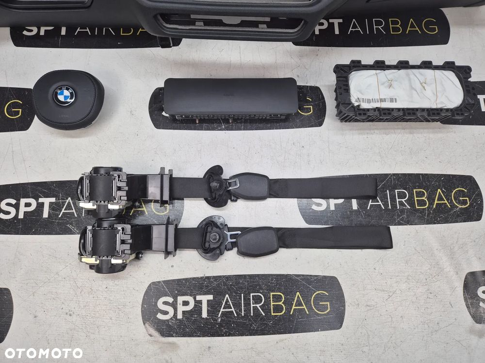 BMW 4 SERIA 4 G22 G23 G26 PRZED LIFT DESKA ROZDZIELCZA KONSOLA KOKPIT PULPIT PODUSZKI AIRBAG AIR BAG PASY KIT SET - 8
