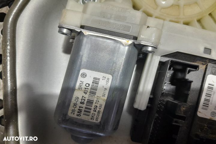 Macara geam fata stanga electrica 5M1837401Q / 5K0959793A 5M1837401Q - 4