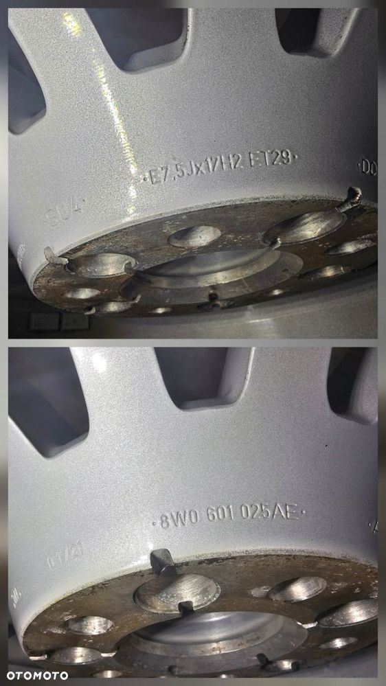 FELGI KOŁA AUDI A4 B9 ALLROAD A5 7,5x17 ET29 8W0601025AE - 8