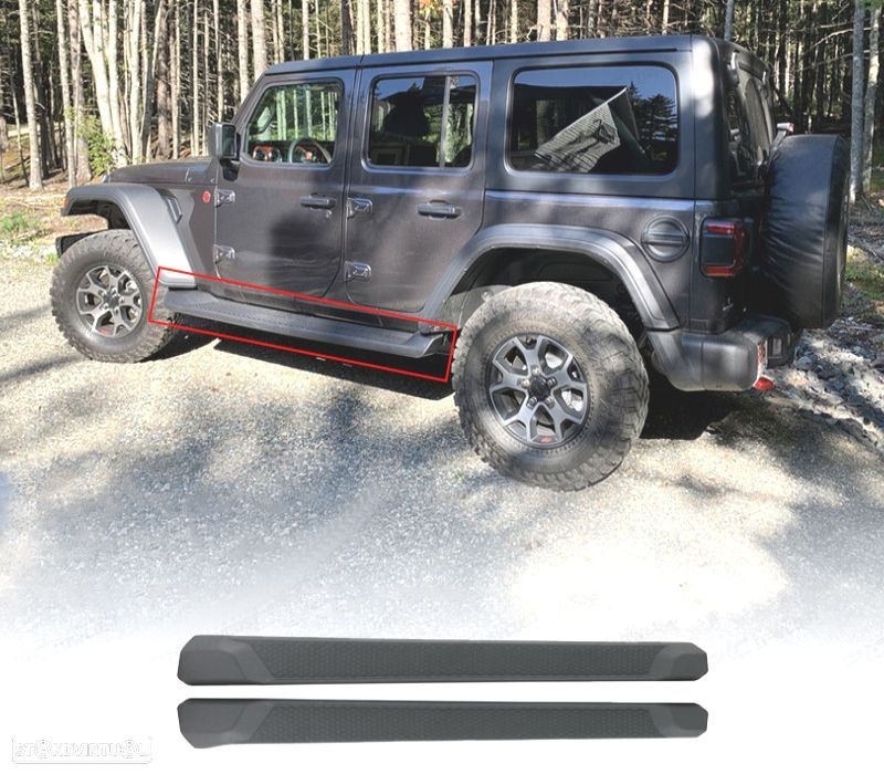 ESTRIBOS JEEP WRANGLER 18-24 PRETO - 1