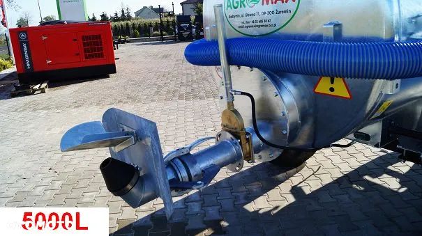 WÓZ ASENIZACYJNY BECZKOWÓZ BECZKA 5000L AGRO-MAX - OD RĘKI - 4