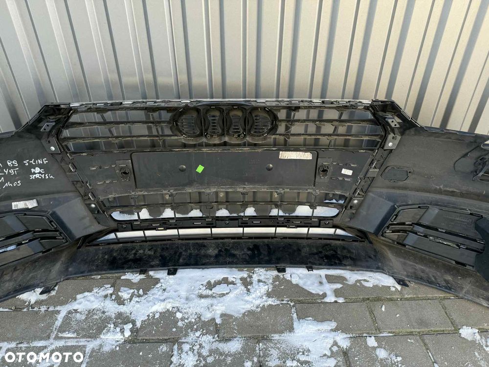 Audi A4 B9 8W S Line Zderzak Przód Przedni PDC. Sprysk. 15-19 LY9T - 8