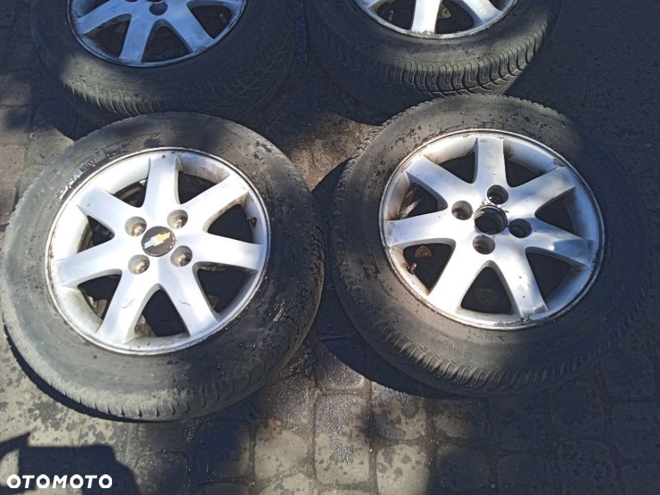 KOMPLET FELG Z OPONAMI ZIMOWYMI EVANDA NUBIRA LACETTI SUZUKI ALTO SWIFT 4x114,3 ET40 16' - 2