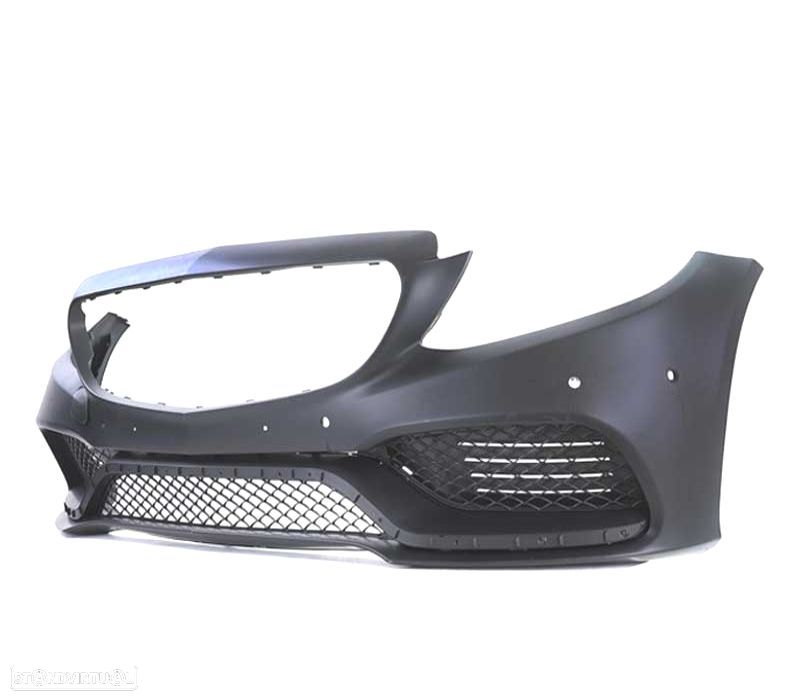 PARACHOQUES FRONTAL MERCEDES W205 14-18 PDC LOOK AMG C63 PRETO - 2