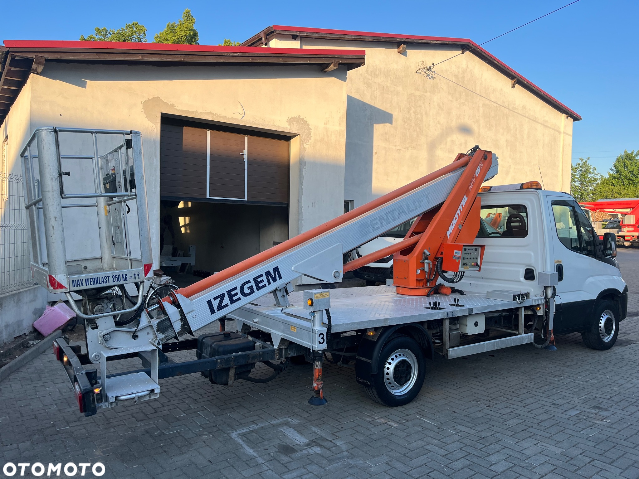 Iveco Podnośnik Koszowy Zwyżka 18 metrów Multitel MT182 Kosz 250KG!!! 13 M w Bok ! UDT BDB Stan jak Wumag Ruthmann GSR - 3