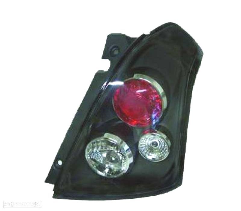 FAROLINS TRASEIROS SUZUKI SWIFT 05-10 PRETO - 1