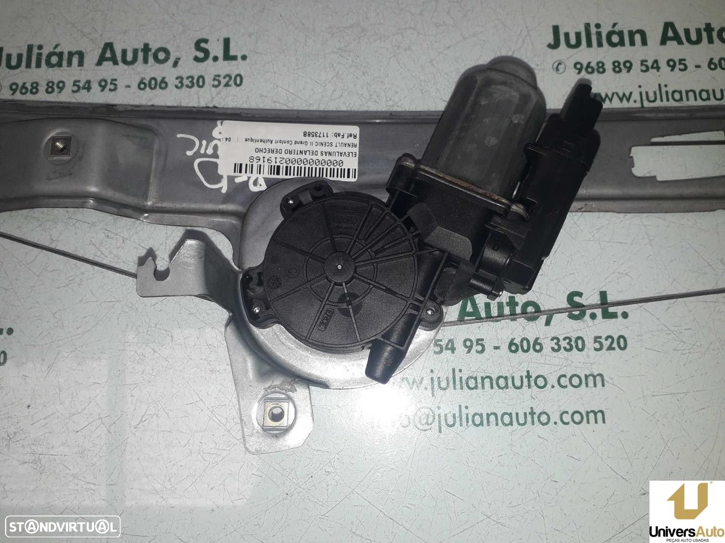 ELEVADOR DE VIDRO FRONTAL DIREITO RENAULT SCÉNIC II 2004 -117358B - 4