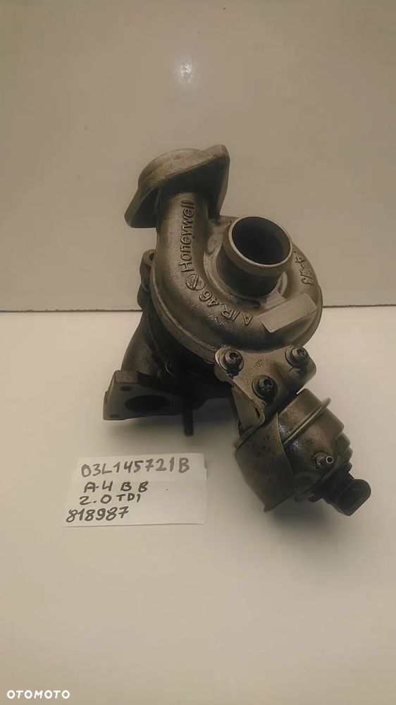 TURBOSPRĘŻARKA 2.0 TDI 163KM 170KM 177KM CGLA CGLB CGLC CGLD CMGA CMGB A4 B8 03L145721B - 5