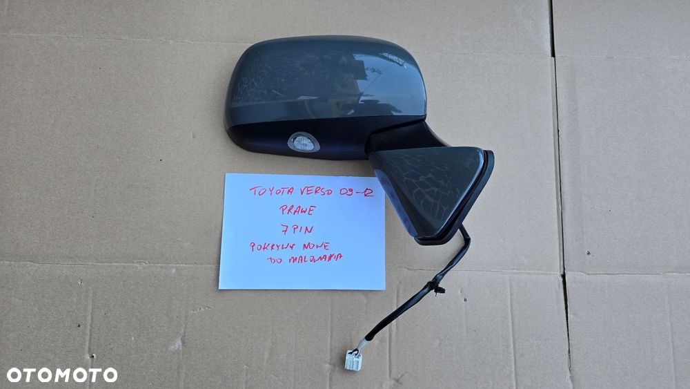 Toyota Verso 09-12 Lusterko Prawe R 7PIN Europa