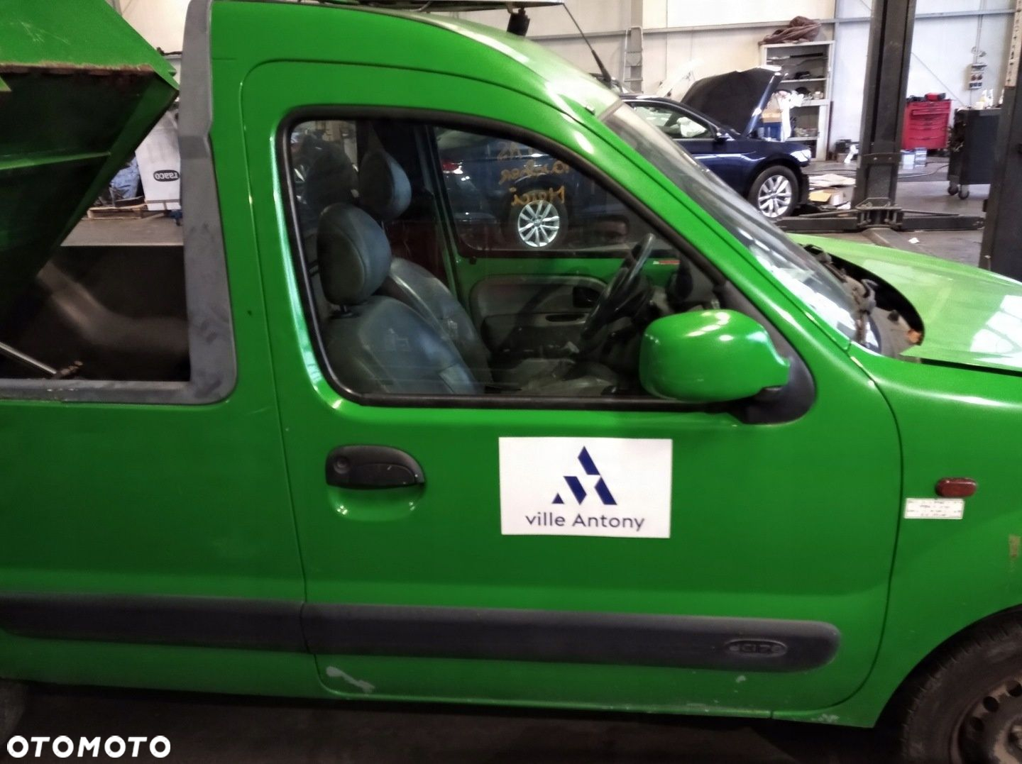 RENAULT KANGOO I 1 LIFT DRZWI PRZÓD PRAWE ZIELONE - 2