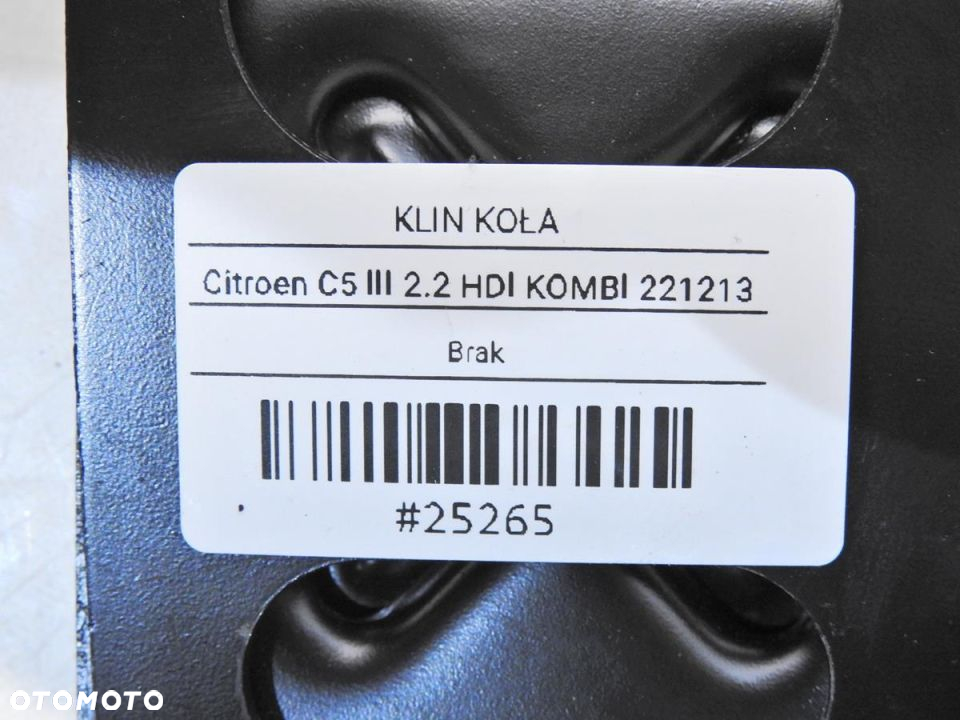 KLIN STOPKA KOŁA CITROEN C5 III 9656869180 - 6