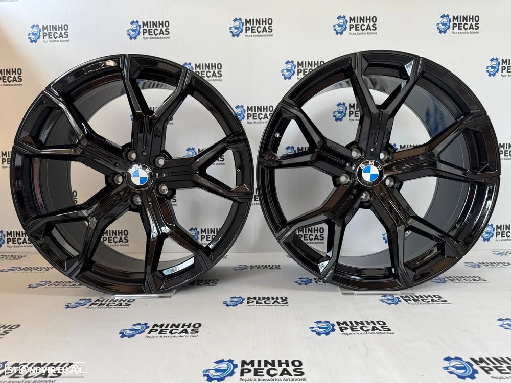 Jantes BMW X5 (G05) X6 (G06) em 21 5x120 Preto Brilho - 1