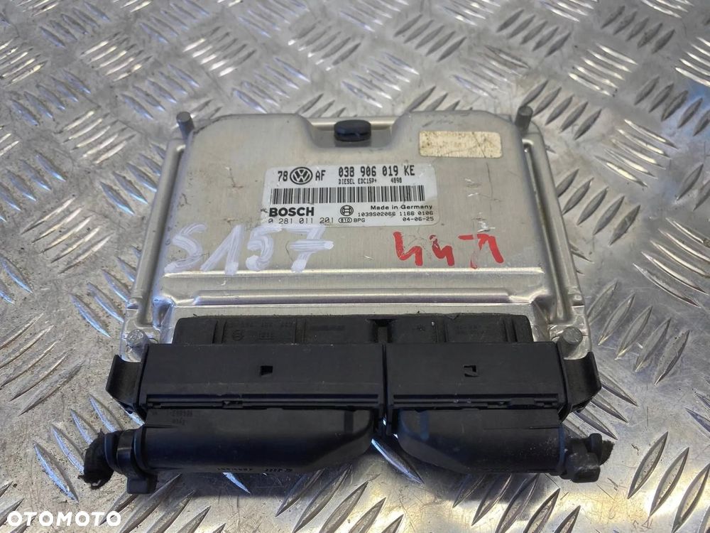 MODUŁ STEROWNIK SILNIKA VW SHARAN 1.9 TDI 038906019KE 0281011201 - 5