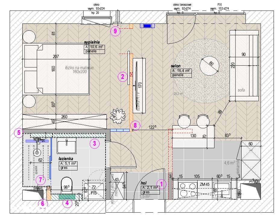 Premium apartament | Obok Pałacu Kultury | Designerskie wnętrze