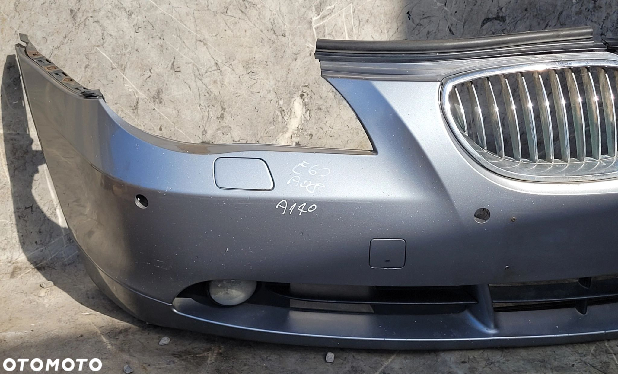 ZDERZAK PRZÓD PRZEDNI BMW E60 E61 A08 SILBERGRAU A170 - 2