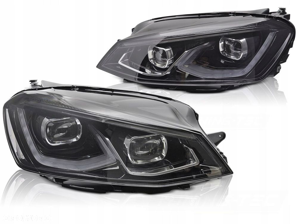 Reflektory Lampy kpl Vland Full Led Neon Tuning VW Golf VII 7 5g 2012-2017 - 2