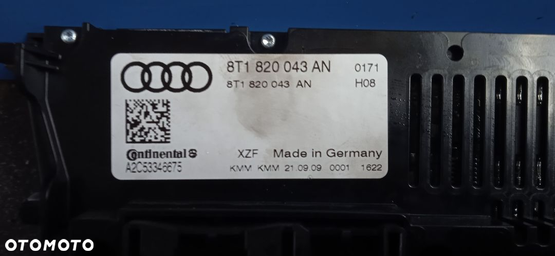 Panel klimatyzacji Audi A4 B8  8T1820043AN 8T1820043AA - 3