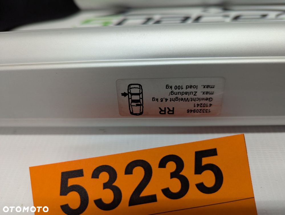 Bagażnik dachowy bazowy belki poprzeczki Opel Zafira C - 6