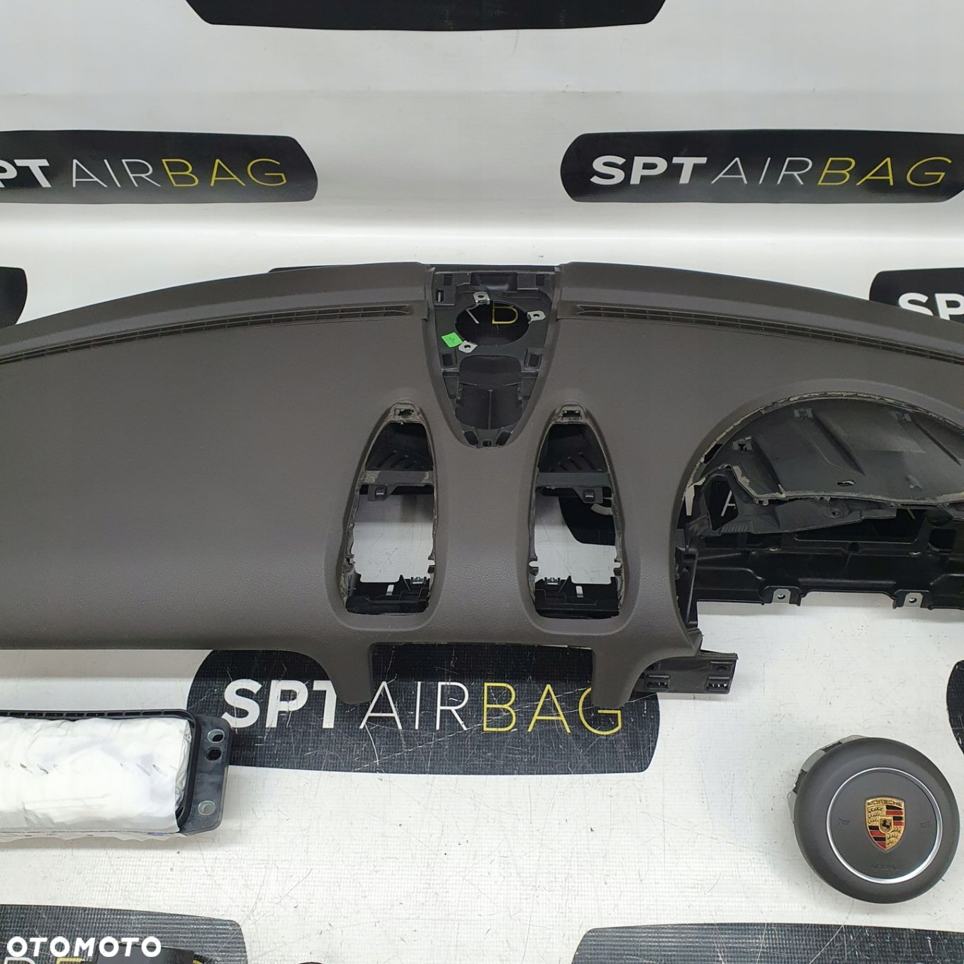 PORSCHE CAYMAN 982 BOXTER 718 DESKA ROZDZIELCZA KONSOLA KOKPIT PULPIT PODUSZKI AIRBAG AIR BAG PASY KIT SET - 3