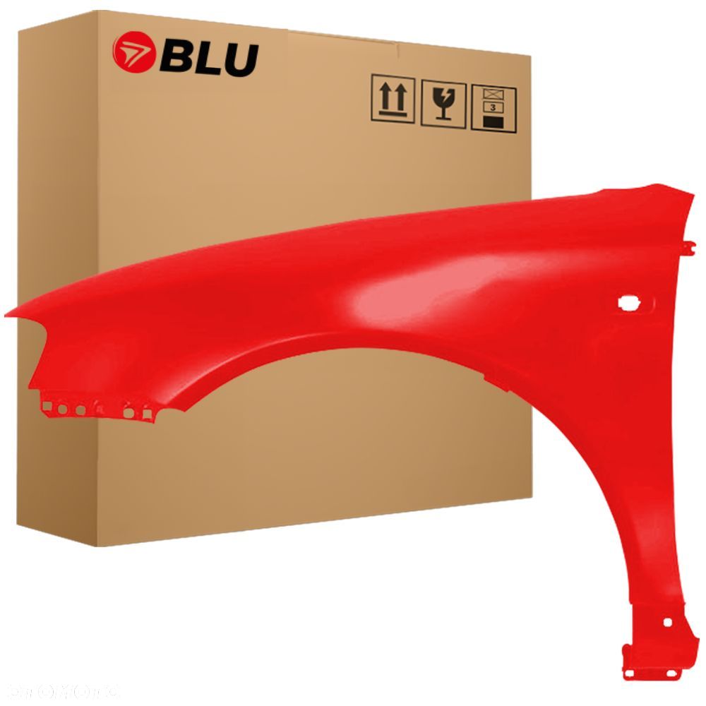 BLU Błotnik AUDI A3 8L LIFT LY3H lewy czerwony 2000-2003 przód LaserRot - 1