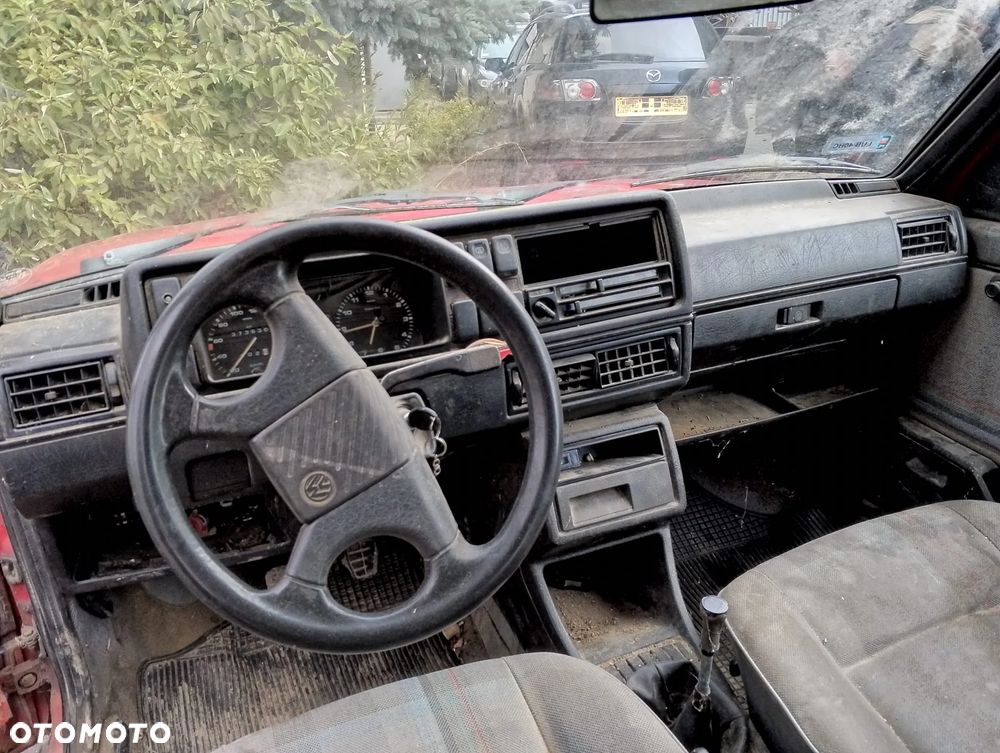 Volkswagen Golf II FL (87-92r.) 1.6 B 69KM. Silnik PN Skrzynia 4S12114 lakier G2 / LY3D.Cały na części. GWARANCJA !!! Przód Tył Zestaw Komplet Drzwi Klapa Zderzak Błotnik Maska Grill Atrapa Szyba Pas Lampa Lusterko Boczki Fotel Kanapa Kokpit Deska Rozdzielcza Przełącznik Włącznik Sterownik Przewody Wiązka Instalacja Moduł Komputer Czujnik Listwa Pompa Alternator Wtryski Głowica Rozrusznik Kompresor Sprzęgło Dwumas Silnik Skrzynia ABS Klimatyzacji Paliwa Wspomagania Kolektor Turbina Przepustnica Zawór Chłodnica Koło Hak Belka Sanki Zawieszenie Mcpherson Półoś Amortyzator Wydech Tłumik Zacisk Most - 7