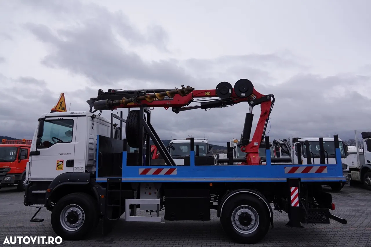 MAN TGM 13.290 / 4x4 / HDS HC 190 + GAMURIȚĂ 2 m / FORMAȚIE RICH / EURO 6 / MANUAL / AN 2019 - 14