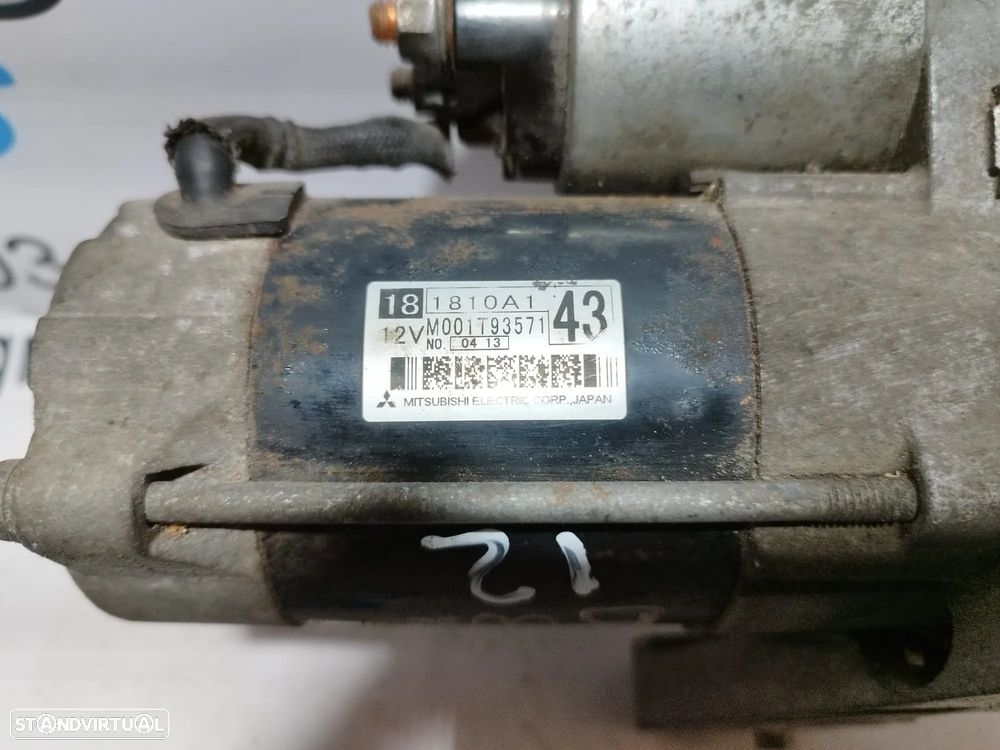 MOTOR ARRANQUE MITSUBISHI LANCER VIII 8 MK8 SPORTBACK 1810A1 1810A143 M001T93571 LANCER VIII 8 MK8 OUTLANDER II 2 MK2 COLT VI 6 MK6 SPACE STAR - 7