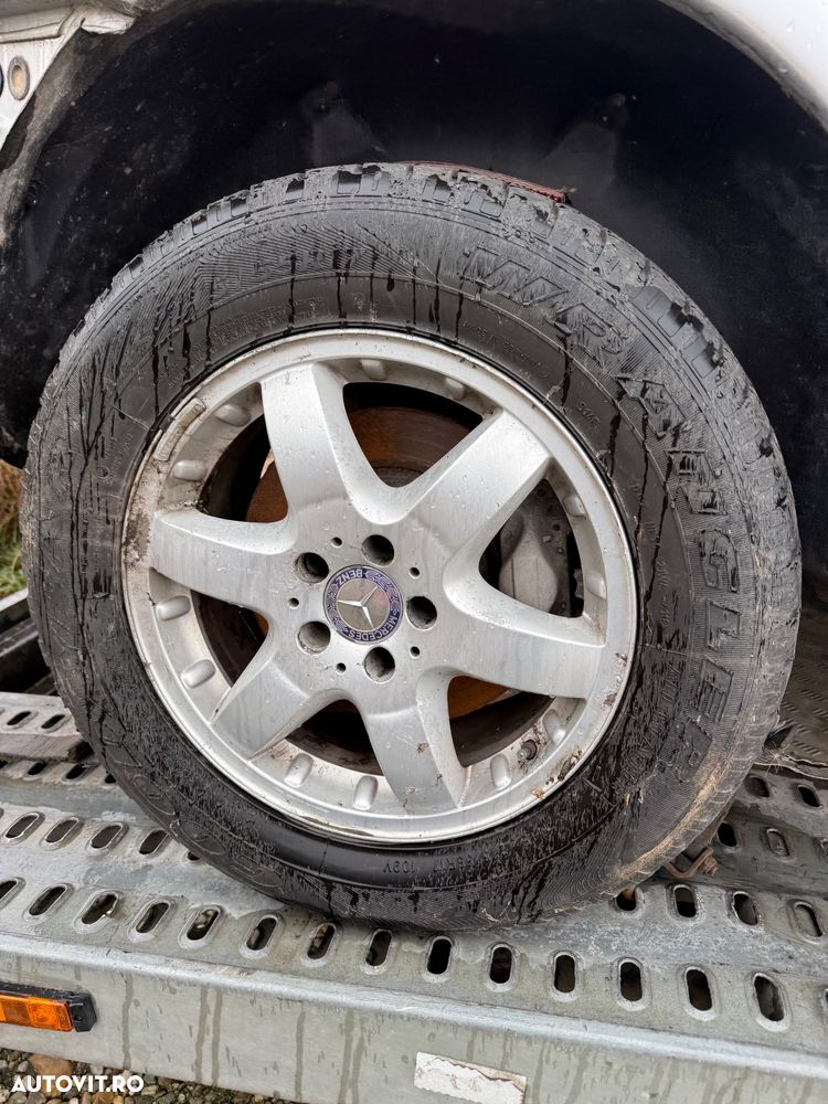 Set jante  4 bucăți roți Mercedes r17 originale ML stare tehnică perfectă - 4