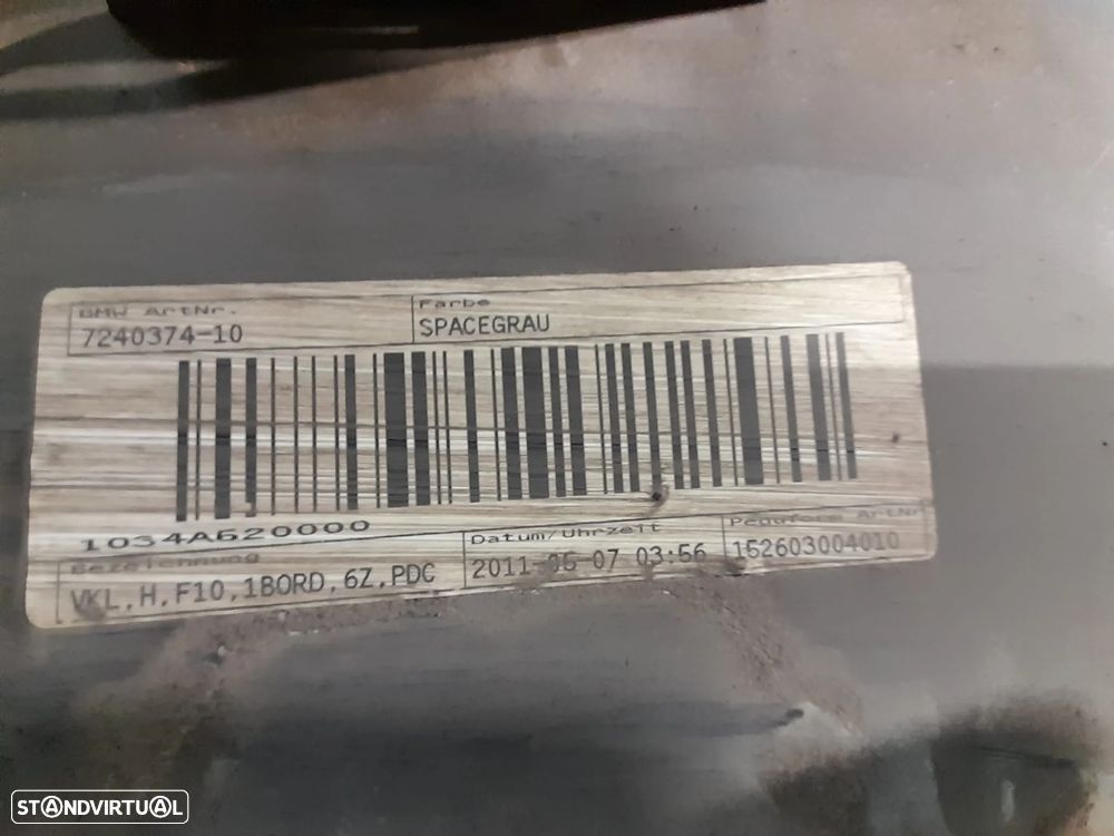 PARACHOQUES TRASEIRO TRÁS BMW SERIE 5 F10 SEDAN CARRO SENSOR SENSORES PARA-CHOQUES PARA CHOQUES ORIGINAL - 7