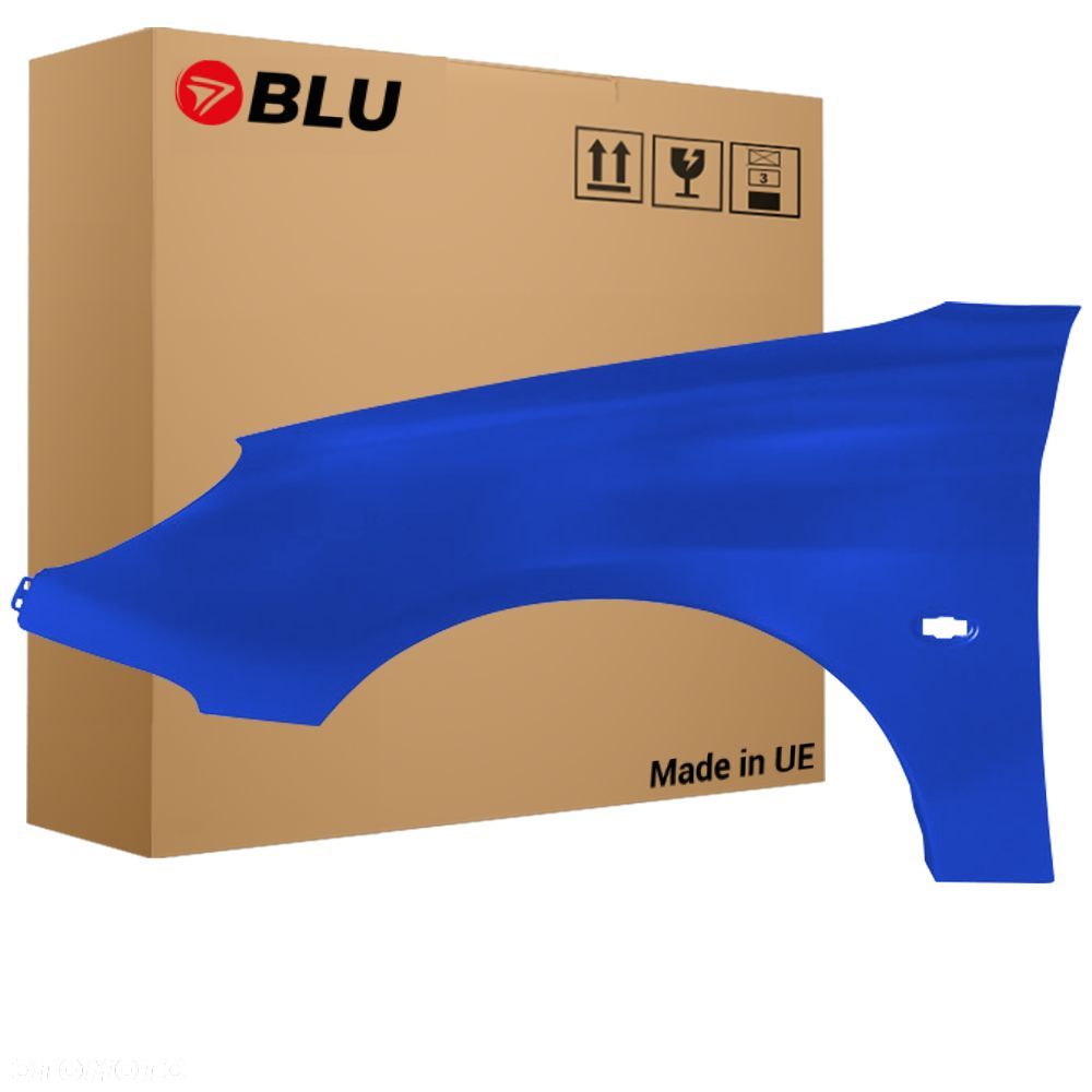 BLU Błotnik PEUGEOT 206 CC EGJ Lewy Przód Niebieski 1998-2009 BleuSantorin - 1